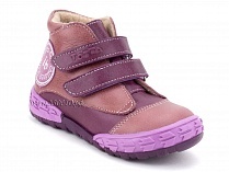 105-016,021 Тотто (Totto), ботинки детские демисезонные утепленные, байка, кожа, сиреневый. в Барнауле