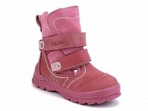 215-96,87,17 Тотто (Totto), ботинки детские зимние ортопедические профилактические, мех, нубук, кожа, розовый. в Барнауле