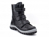 207ч (31-40) Аквелла (Akwella), ботинки зимние ортопедические с высоким берцем, натуральная шерсть, кожа, черный в Барнауле