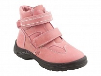 211-307 Тотто (Totto), ботинки детские зимние ортопедические профилактические, мех, кожа, розовый. в Барнауле