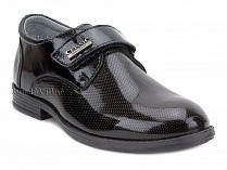 51218-1 ШагоВита (Shagovita), туфли подростковые ортопедические профилактические,  кожа, лак, черный в Барнауле