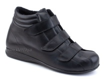 5008-02-1 Плюмекс (Plumex), ботинки для взрослых зимние, натуральная шерсть, кожа, черный, полнота 10 в Барнауле