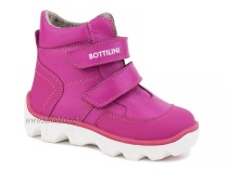 BL-271(55) Боттилини (Bottilini), ботинки  детские демисезонные  ортопедические профилактические, кожа, байка, фуксия в Барнауле