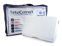 ORTOCORRECT Premium 1 54*34см, валики 9/12см. Подушка ортопедическая с эффектом памяти, белый 