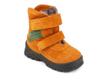 203-85,044 Тотто (Totto), ботинки зимние, оранжевый, зеленый, натуральный мех, замша. в Барнауле