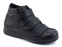 5008-01  Плюмекс (Plumex), ботинки для взрослых демисезонные утепленные, кожа, черный, полнота 10. в Барнауле